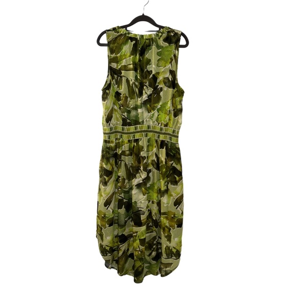 Democracy Green Sleeveless Scoop Neck Sundress with Pockets - Picture 4 of 12
